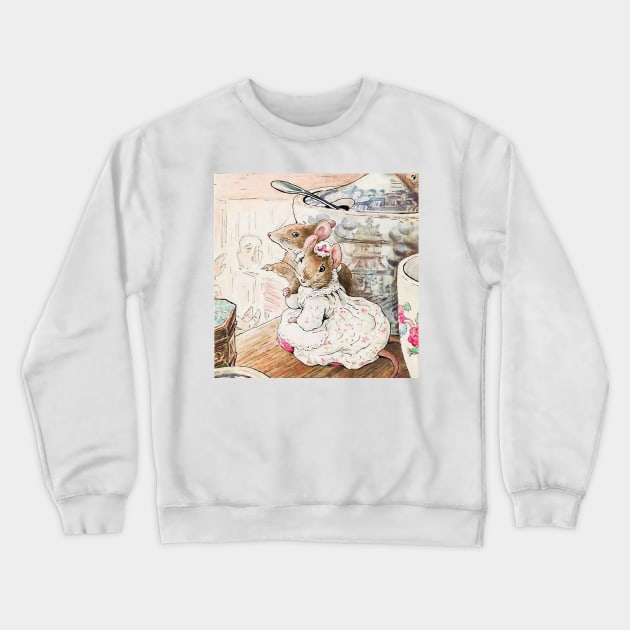 “The Mice Listened to the Tailor” by Beatrix Potter Crewneck Sweatshirt by PatricianneK